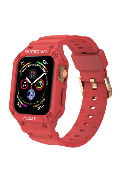PSGT Apple Watch Uyumlu 42-44-45 Mm Rugged Armor Pro Koruma Ve Kordon
