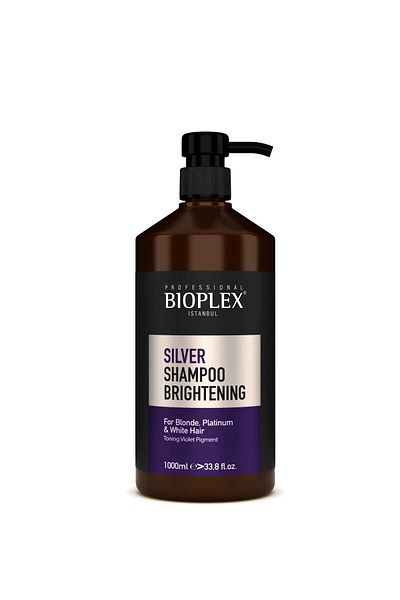 Bioplex Silver Shampoo for Grey White and Platinum Hair Preventing Retardation and Retardation 1000 ml