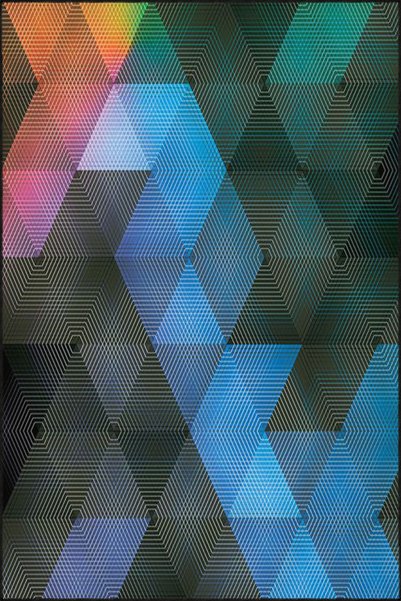 Rugs Modern Halı قاعدة منسوجة منقوشة بزخارف مثلثة ملونة وسجادة قابلة للغسل mi...