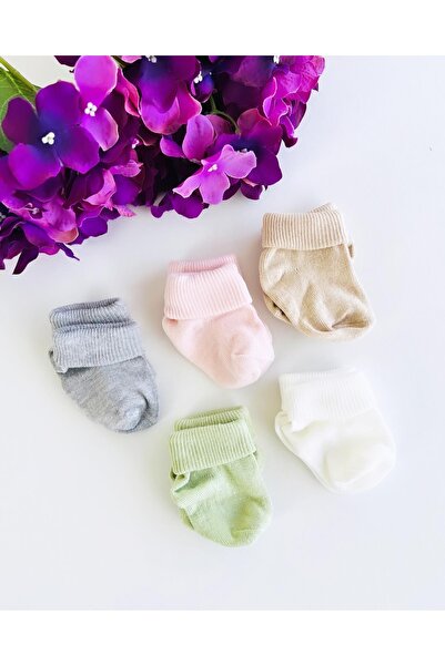 Mert Baby Yenidoğan 5'li Çorap Seti Kız Bebek