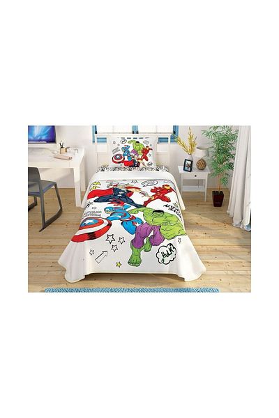 Taç Licensed Pique Set Disney Avengers 100x200
