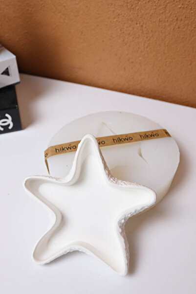 Hikwo Stone Powder Mold Starfish Look Decorative Plate, Jewelry Plate – Silic...