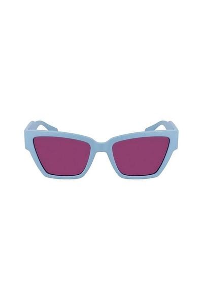 Calvin Klein موديل CKJ23624S جينز أطفال - إطار أزرق، نظارة شمسية زجاجية وردية