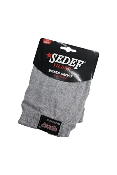 Sedef Yıldızı Boxeri gri din bumbac pieptănat pentru bărbați - Sedef 1094 M, ...