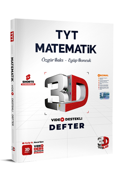 3D Yayınları Tyt Matematik Video Ders Defteri