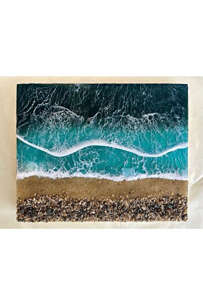 DodoArtCraft Epoksi Reçine Okyanus Hediyelik Tablo #01