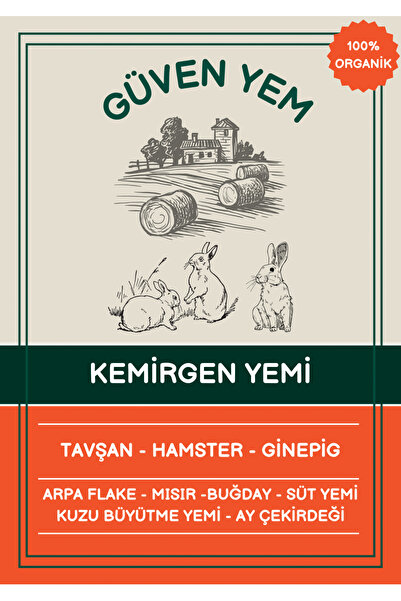 Güven Yem Tavşan Yemi Hamster Yemi Kemirgen Yemi 5 Kg