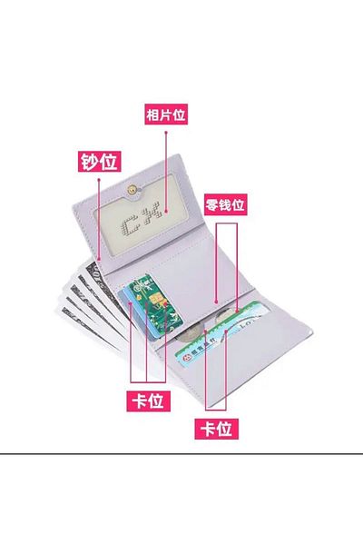 synshop Sanrio Kuromi Cinnamoroll My Melody Melody Pochacco Leather Wallet Card Holder Gift