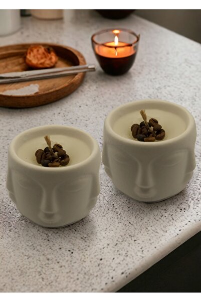 MissTulinaKozmetik Dekor Mum 3'lü Yüz Tasarım 2 Adet