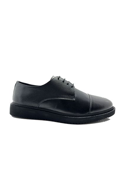 Ehil EHİL 23213 Black Lace-Up Genuine Leather Men's Classic Shoes