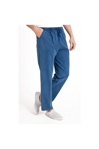crepe sports Men's Cotton Pocket Summer Trousers