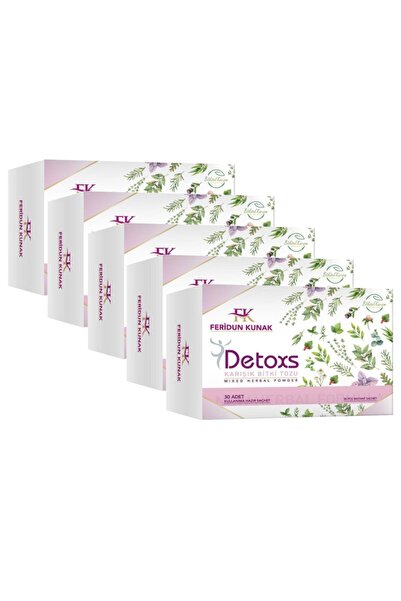 Hesabınca Feridun Kunak Detoxs Karışık Bitki Tozu 5 Kutu
