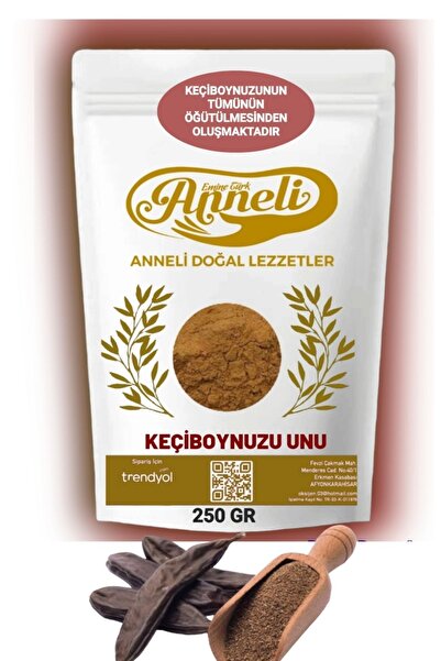Emine türk anneli 250 gr Keçiboynuzu Tozu ( Unu ) Harnup Unu Bebek Ek Gıda Çe...