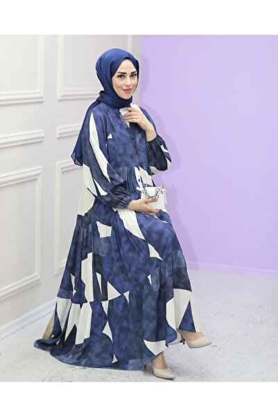 Tebessüm Life Katelya Viscose Dress - Premium Fabric and Patterned