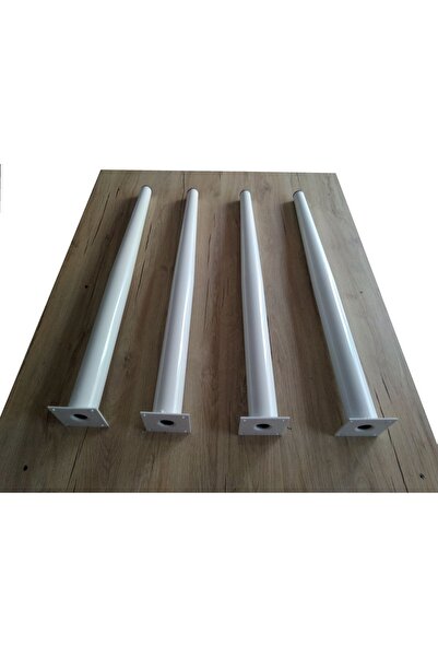 DEMONTEPARK 4 Pieces-Table Legs, 72cm, White Color, Tapered Legs (for Flat Tables)