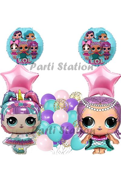 Parti Station Concept Balloon Set Unicorn Baby Purple Number Balloon Party Birthday Balloon Set