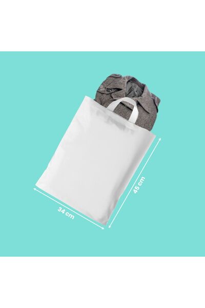 KARGOPEK Baskısız Yumuşak Sapli Mağaza Poseti 34*45 (500 ADET)