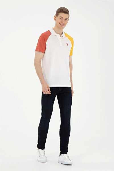 U.S. Polo Assn. Men's Ecru T-Shirt ELIFFU BUTIKHOME