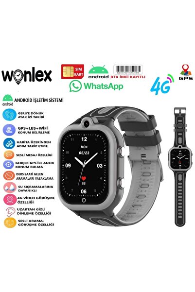 wonlex Sim Kartlı 4g Görüntülü Gerçek Gps Özellikli KT29 Akıllı Çocuk Saati