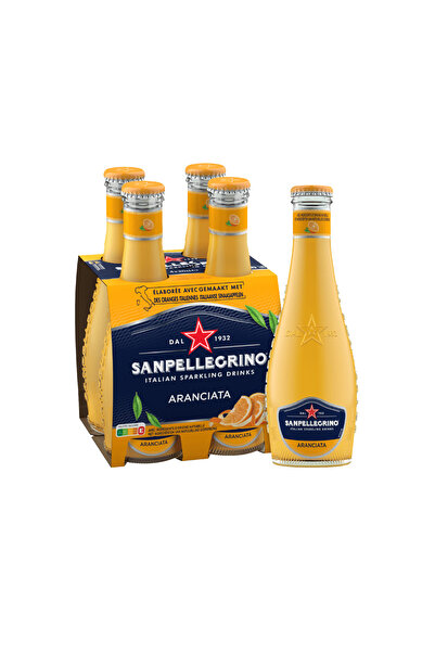 S.PELLEGRİNO San Pellegrino Aranciata Meyveli İçecek 200 ML X 4