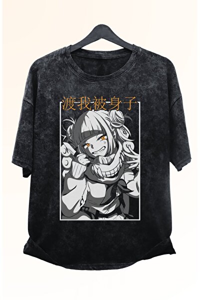 Fuddy Moda My Hero Academia EX8 Himiko Štampano Unisex Oversize kroj majica