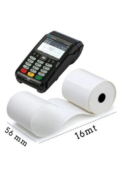Limmy 56x16 Thermal Cash Register Pos Roll - 20 Pieces
