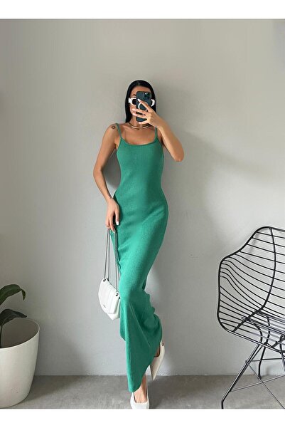 machiavelli Καλοκαιρινό μακρύ φόρεμα - Κρεμαστό με κορδόνια, Οβάλ λαιμόκοψη, Καμισόλ