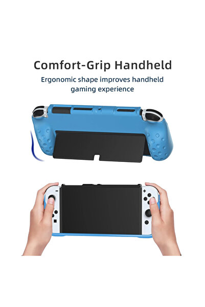 Dobe Nintendo Switch OLED El Destekli Grip Tasarımlı Koruyucu Silikon Kılıf