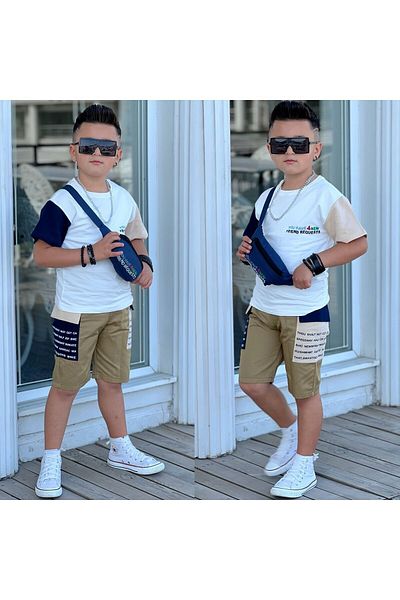 ALPİDS Men's Set - Garnished Shorts and Bag