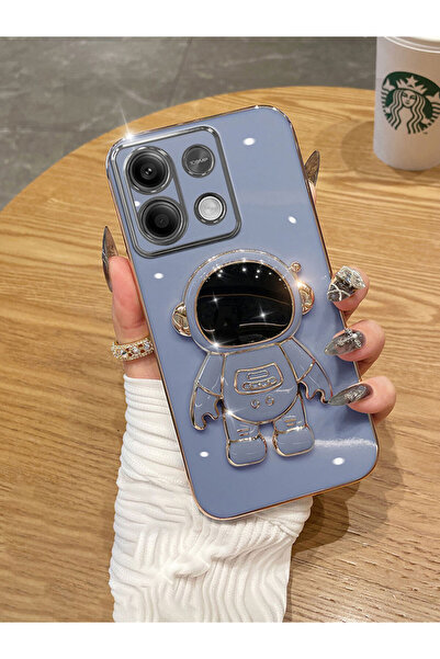 Rivor Redmi Note 13 Pro 5G/Poco X6 Uyumlu Kılıf Parlak Kenarlı Altın İşleme A...