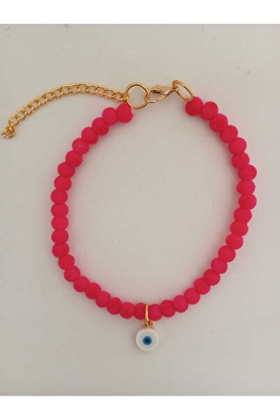 Loyal Friend Store KEDİ TASMA KOLYE KADİFE VE FİMO BONCUKLU FUŞYA