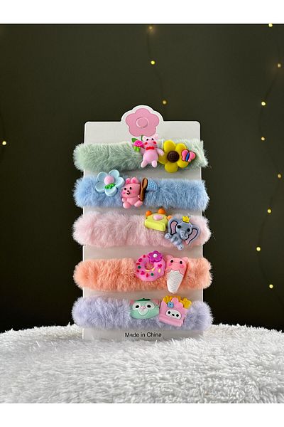 Chocuk Large Plush Set of Five Rubber Buckles