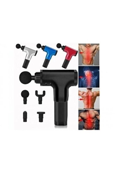 Bundeba 4 Başlıklı Titreşimli Darbeli Şarjlı Masaj Tabancası