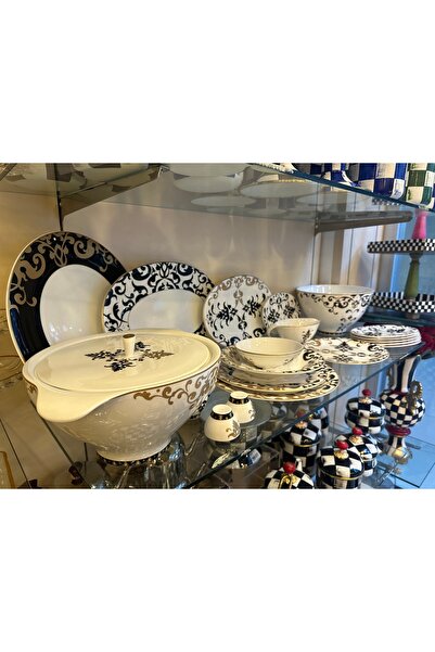 PLUS HOME YEMEK TAKIMI 12 KİŞİLİK ROYAL BONE CHİNA  75 PARÇA