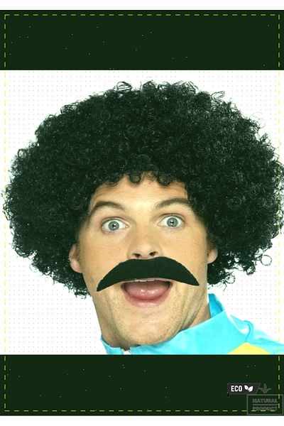 OMZ 1 Piece Black Scouser Men's Short Wig - 120Gr Montessori Educational Toy Set For Girls And Boys