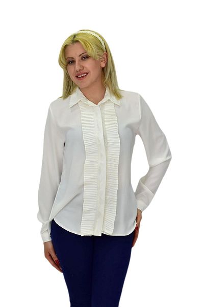 HİSSET Cămașă plisată de damă - BGL-ST03714