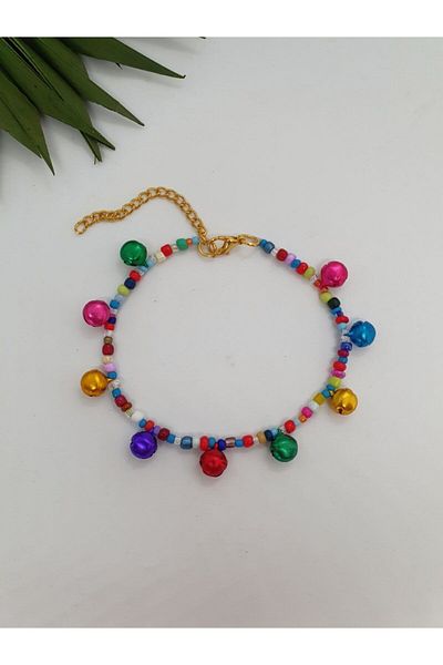 Loyal Friend Store Colorful Cat Necklace with Bells and Beads