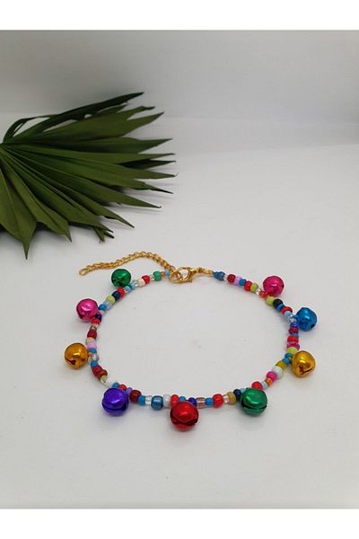 Loyal Friend Store Colorful Cat Necklace with Bells and Beads
