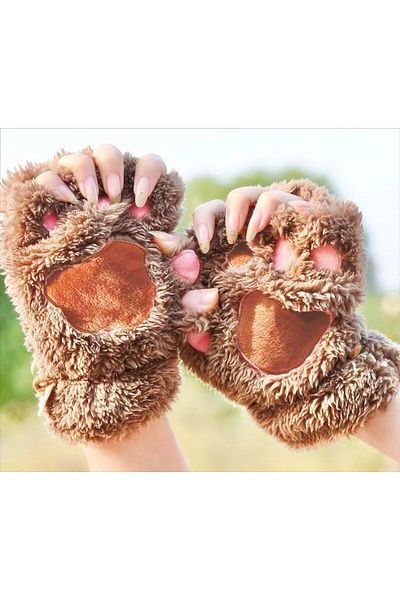 Halis Ticaret Paw Gloves Espresso Dark Brown