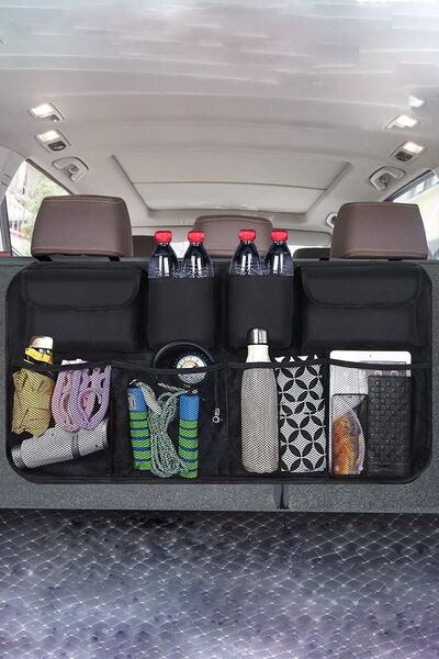 BYENS 8 Cepli Araba Koltuk Arkası Eşya Düzenleyici Organizer Araç Bagaj Çantası Oto Içi Çanta Aksesuar