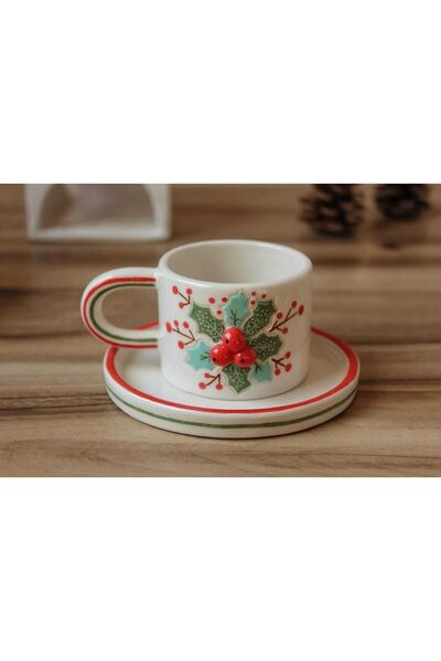La Rossa Yılbaşı Kokina El Yapımı Türk Kahvesi Fincanı