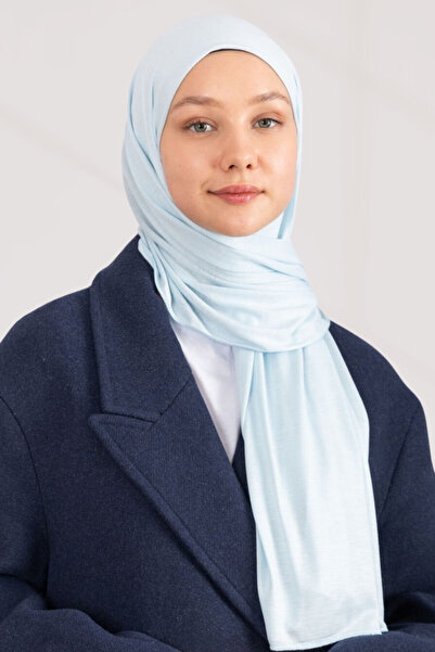 hijabchi Penye Şal Jersey Shawl - Buz Mavisi