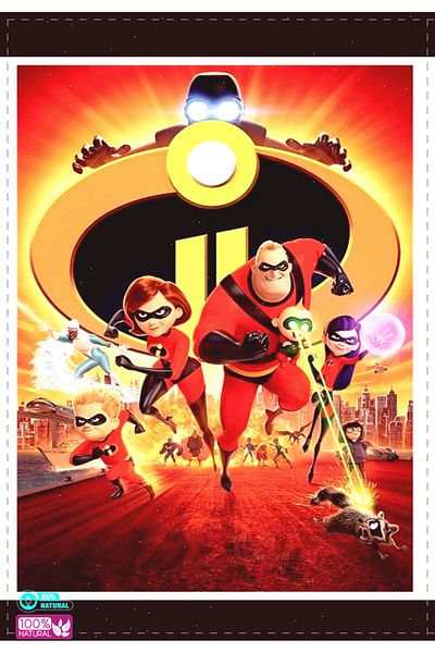 OMZ لغز Incredibles 2 - 100 قطعة، قطعة واحدة، لعبة مونتيسوري التعليمية للفتيات والأولاد