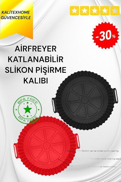 kalitexhome Silicone Cooking Container Compatible with All Airfryers - Airfryer Silicone Container -useful-silicone Washable