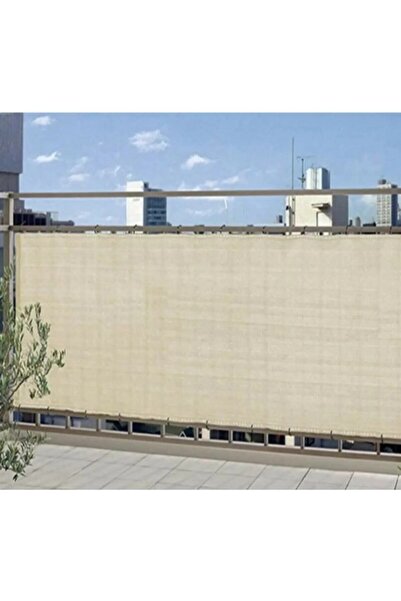 Ekonet Gölgelik File Krem Renk %95 Sıklık 1x7 Metre Jut Branda