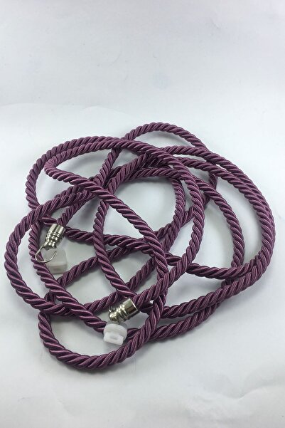 Halis Ticaret Kruvaze Perde Tül Fon Toplama Aparatı Halat Kordon Braçol 300cm Metal Uçlu 1 Adet