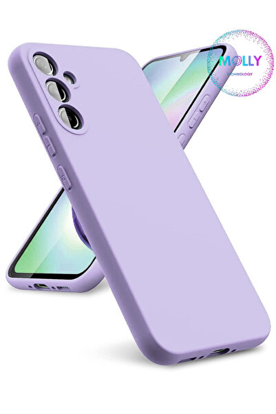 Molly Samsung Galaxy A15 İçin Lila Liquid İçi Kadife Silikon Kılıf