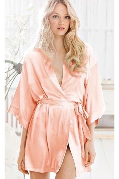 Pina Kimono din satin de somon