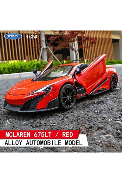 TRUST STORE MCLAREN 675T KIRMIZI 1/24 Ölçek Diecast Metal Model Araba Koleksiyon