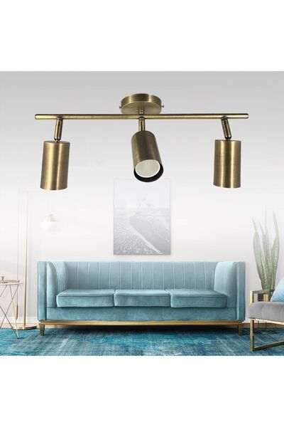 Genel Markalar Lüks Spot Eskitme 3'lü Avize | Kaliteli Modern Metal Avize